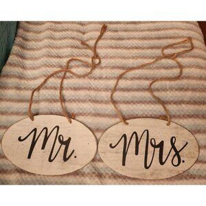 Mr & Mrs Wedding Decor Signs